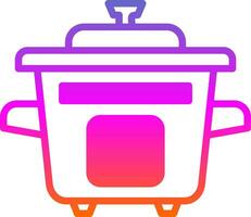 rijst- kookplaat vector icoon ontwerp