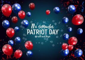 patriot day usa poster background.september 11, we zullen het nooit vergeten. vectorillustratie. vector