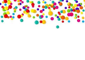 abstracte confetti achtergrond met polka dot confetti. vector illustratie