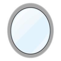 cartoon vector illustratie object ovale spiegel
