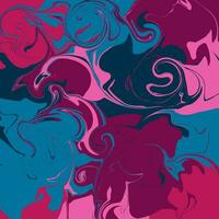 psychedelisch abstract achtergrond, gemengd acryl verf marmeren textuur, kleurrijk wervelingen, vector patroon