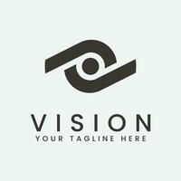 visie logo vector illustratie ontwerp