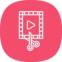 video editor vector icoon ontwerp