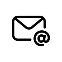 e-mail icoon in modieus vlak stijl geïsoleerd Aan wit achtergrond. e-mail silhouet symbool voor uw website ontwerp, logo, app, ui. vector illustratie, eps10.