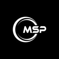 msp logo ontwerp, inspiratie voor een uniek identiteit. modern elegantie en creatief ontwerp. watermerk uw succes met de opvallend deze logo. vector