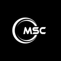 msc logo ontwerp, inspiratie voor een uniek identiteit. modern elegantie en creatief ontwerp. watermerk uw succes met de opvallend deze logo. vector