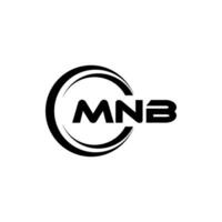 mnb logo ontwerp, inspiratie voor een uniek identiteit. modern elegantie en creatief ontwerp. watermerk uw succes met de opvallend deze logo. vector