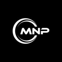 mnp logo ontwerp, inspiratie voor een uniek identiteit. modern elegantie en creatief ontwerp. watermerk uw succes met de opvallend deze logo. vector