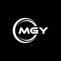 mgy logo ontwerp, inspiratie voor een uniek identiteit. modern elegantie en creatief ontwerp. watermerk uw succes met de opvallend deze logo. vector