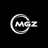 mgz logo ontwerp, inspiratie voor een uniek identiteit. modern elegantie en creatief ontwerp. watermerk uw succes met de opvallend deze logo. vector