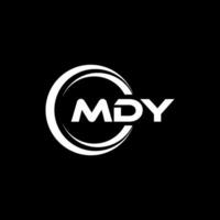 mdy logo ontwerp, inspiratie voor een uniek identiteit. modern elegantie en creatief ontwerp. watermerk uw succes met de opvallend deze logo. vector