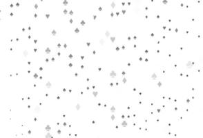 licht zilver, grijs vectorpatroon met symbool van kaarten. vector