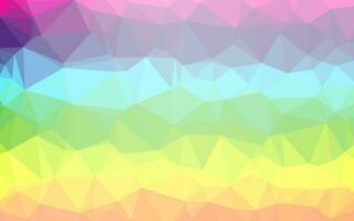 licht veelkleurig, regenboog vector wazig driehoekspatroon.