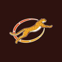 Jachtluipaard logo vector illustratie