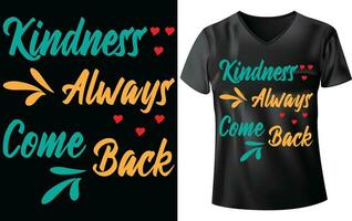 wereld vriendelijkheid dag t-shirt ontwerp vector