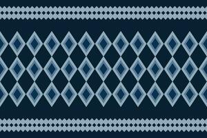 etnisch ikat kleding stof patroon meetkundig stijl.afrikaans ikat borduurwerk etnisch oosters patroon blauw achtergrond. abstract,vector,illustratie.textuur,kleding,lijst,decoratie,tapijt,motief. vector