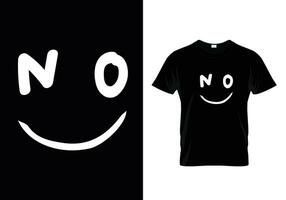t-shirt Nee typografie t overhemd ontwerp vector