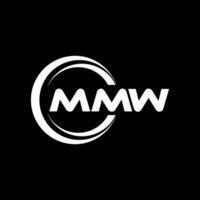 mmw logo ontwerp, inspiratie voor een uniek identiteit. modern elegantie en creatief ontwerp. watermerk uw succes met de opvallend deze logo. vector