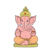 heer ganesh, ganpati vector illustratie