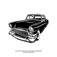 klassiek wijnoogst retro auto ontwerp vector