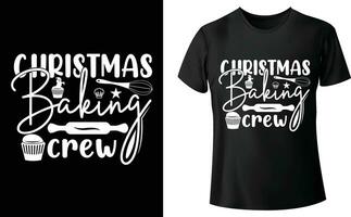 Kerstmis bakken bemanning t-shirt ontwerp vector