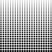 halftone achtergrond, afnemend zwart dots verticaal vector