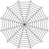 spinneweb achtergrond zwart met elkaar verweven draden spin symmetrisch spin web halloween vector