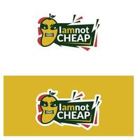 mango sticker voor mango winkel - mango sticker goedkoop - mango sticker voor markt vector