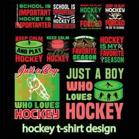 hockey t-shirt vrij grafisch ontwerp vector