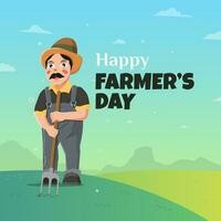 gelukkig boeren dag ontwerp vector illustratie