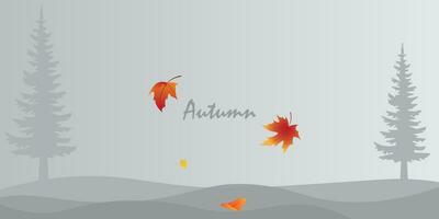 achtergrond ontwerp met minimalistische kleuren met een herfst thema. vector