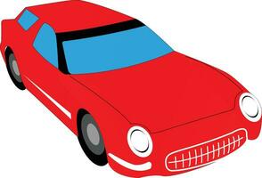 rood kleur super auto . vector