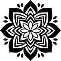 mandala - minimalistische en vlak logo - vector illustratie