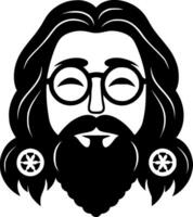 hippie - hoog kwaliteit vector logo - vector illustratie ideaal voor t-shirt grafisch