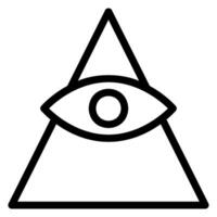 illuminati lijn icoon vector