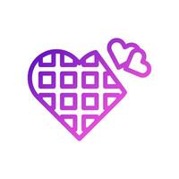 chocola liefde icoon helling Purper roze stijl Valentijn illustratie symbool perfect. vector