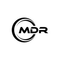 mdr logo ontwerp, inspiratie voor een uniek identiteit. modern elegantie en creatief ontwerp. watermerk uw succes met de opvallend deze logo. vector