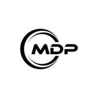 mdp logo ontwerp, inspiratie voor een uniek identiteit. modern elegantie en creatief ontwerp. watermerk uw succes met de opvallend deze logo. vector