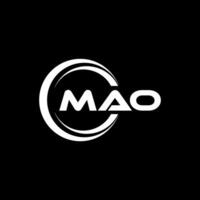 mao brief logo ontwerp in illustratie. vector logo, schoonschrift ontwerpen voor logo, poster, uitnodiging, enz.