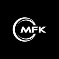 mfk logo ontwerp, inspiratie voor een uniek identiteit. modern elegantie en creatief ontwerp. watermerk uw succes met de opvallend deze logo. vector