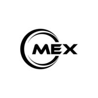 Mex logo ontwerp, inspiratie voor een uniek identiteit. modern elegantie en creatief ontwerp. watermerk uw succes met de opvallend deze logo. vector