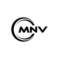 mnv logo ontwerp, inspiratie voor een uniek identiteit. modern elegantie en creatief ontwerp. watermerk uw succes met de opvallend deze logo. vector