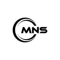 mns logo ontwerp, inspiratie voor een uniek identiteit. modern elegantie en creatief ontwerp. watermerk uw succes met de opvallend deze logo. vector