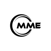 mme logo ontwerp, inspiratie voor een uniek identiteit. modern elegantie en creatief ontwerp. watermerk uw succes met de opvallend deze logo. vector