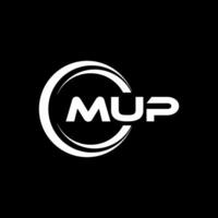 mup logo ontwerp, inspiratie voor een uniek identiteit. modern elegantie en creatief ontwerp. watermerk uw succes met de opvallend deze logo. vector