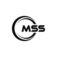 mss logo ontwerp, inspiratie voor een uniek identiteit. modern elegantie en creatief ontwerp. watermerk uw succes met de opvallend deze logo. vector