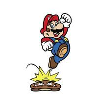 schattig illustratie ontwerpen voor de tekens in de super Mario broeders spel vector