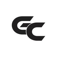 brief gc gemakkelijk meetkundig logo vector