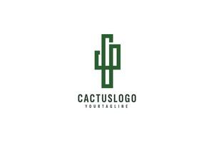 cactus logo vector icoon illustratie