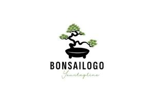 bonsai logo vector icoon illustratie